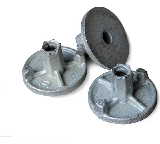 Гайка литая двухрожковая оцинкованная 25 шт Промышленник Г2Р90Ц 1