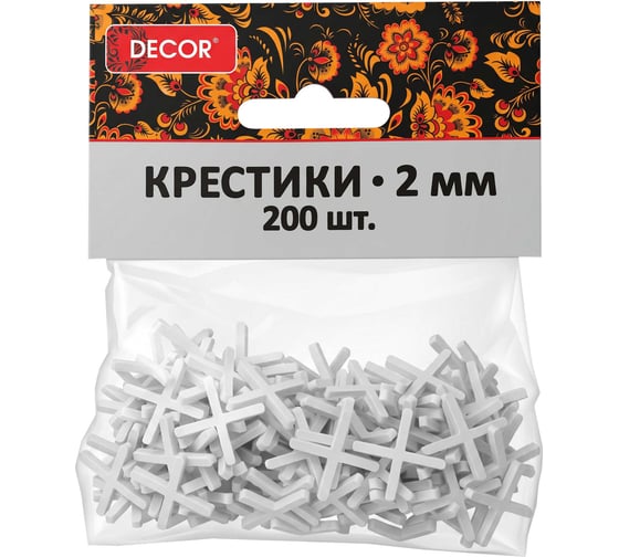 Крестики для кафеля (2.0 мм; 200 шт.) DECOR 338-0020