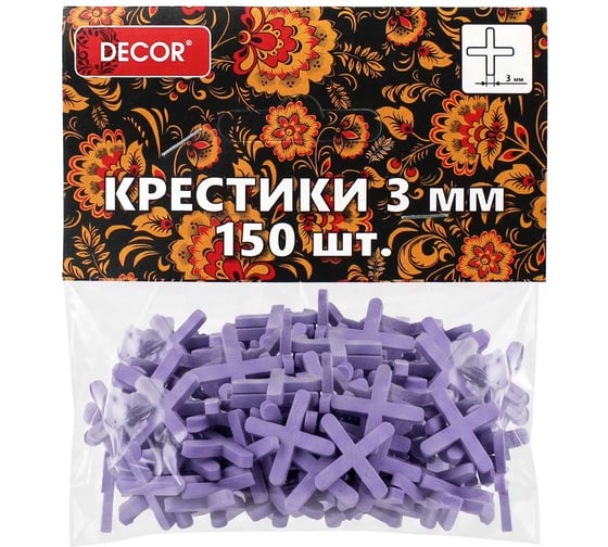 Крестики для кафеля (3.0 мм; 150 шт.) DECOR 338-0030