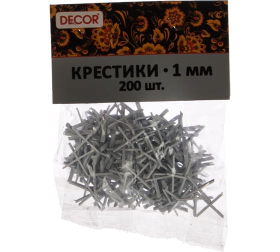 Крестики для кафеля (1.0 мм; 200 шт.) DECOR 338-0010