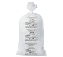 Медицинские мешки для мусора (20 шт, класс А, (белые), 100л, 60х100см, 14мкм) АКВИКОМП 104675