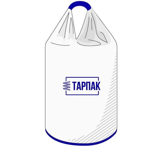 Биг-Бэг 75x75x140 см, 2 стропы, верх открытый, низ глухой, 5 шт Тарпак 5UP75H140V1N4C2M1O5A4