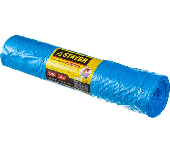 Мешки голубые для сбора мусора Comfort (50 шт; 120 л) Stayer 39156-120