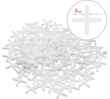 Крестики для кафеля Зубр 3 мм 150 шт. 33811-3
