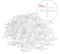 Крестики для кафеля Зубр 2.5 мм 150 шт. 33811-2.5