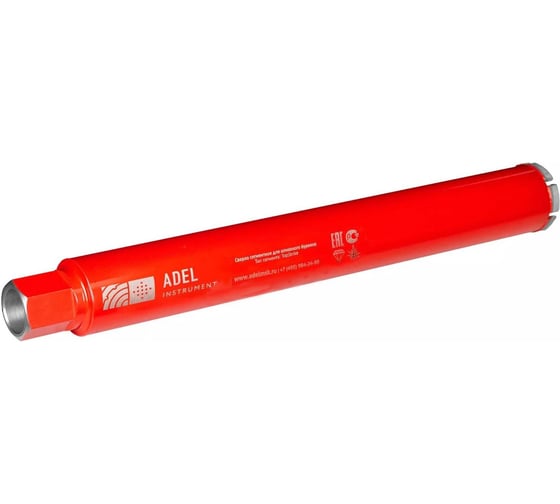 Коронка алмазная TopStrike 76х450 мм, 7 сегментов, 1 1/4 Adel Instrument AI-1101200301 1