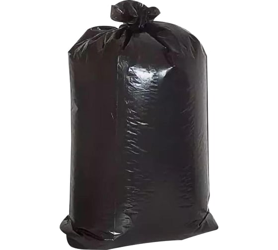Мешки прочные для мусора 120 л, 70x110 см, черные, 50 шт, ПВД, 28 мкм ОФИСМАГ 608326