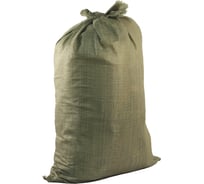 Мешки полипропиленовые до 50 кг, 100 шт, 95x55 см, зеленые для строительного/бытового мусора ОФИСМАГ 601911