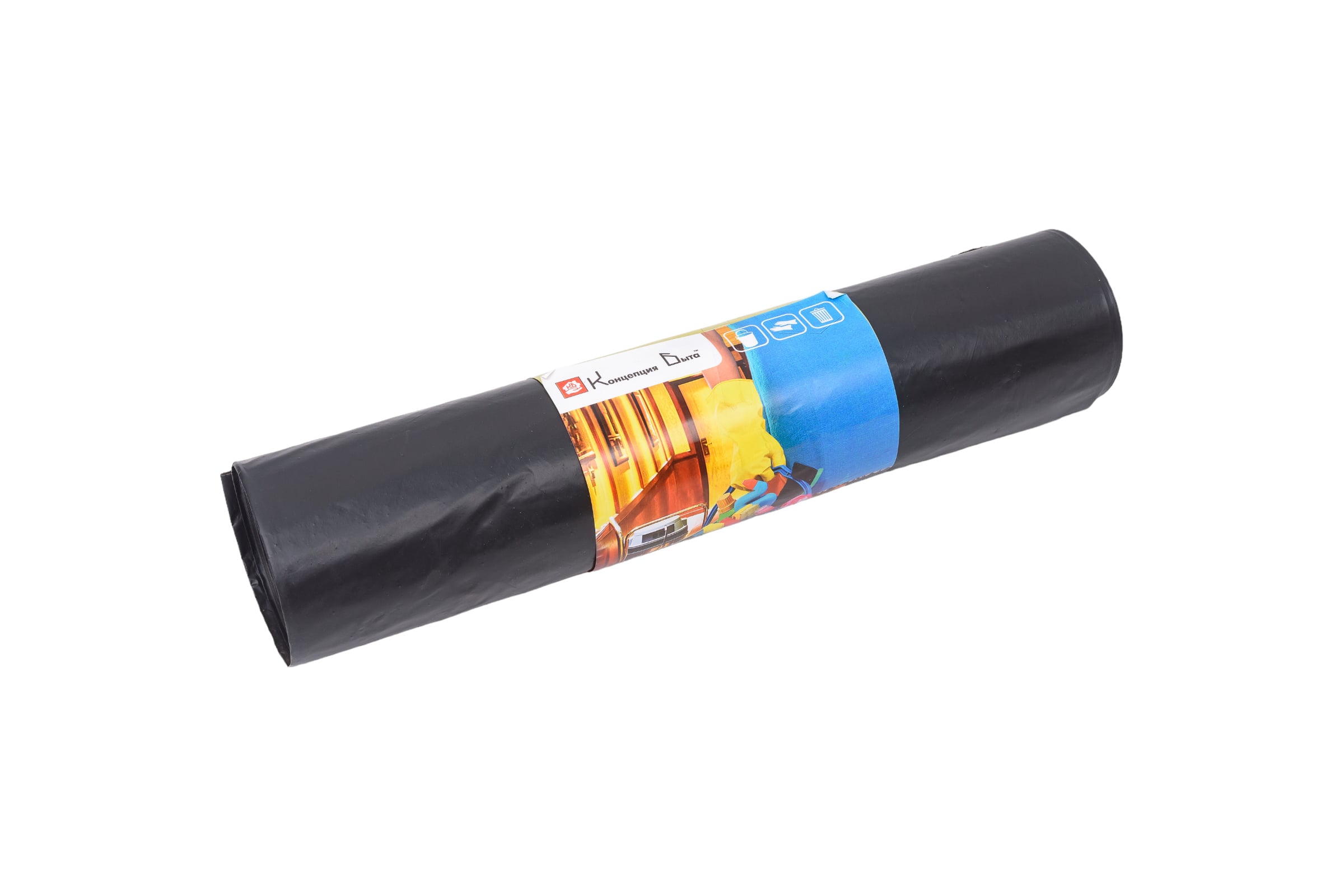 МешкидлямусораCleanBag(25шт;120л;70x110см;45мкм;ПВД)КонцепцияБыта01060