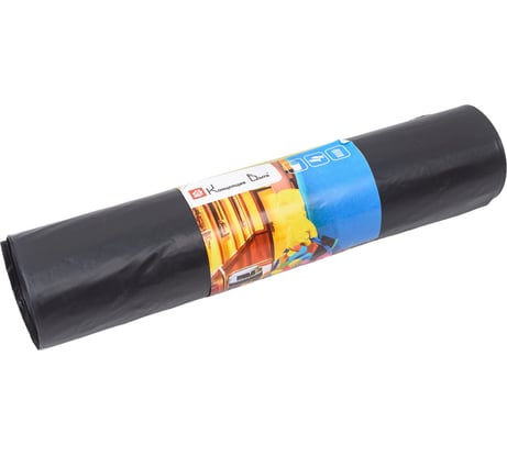 Мешки для мусора CleanBag (25 шт; 120 л; 70x110 см; 45 мкм; ПВД) Концепция Быта 01060