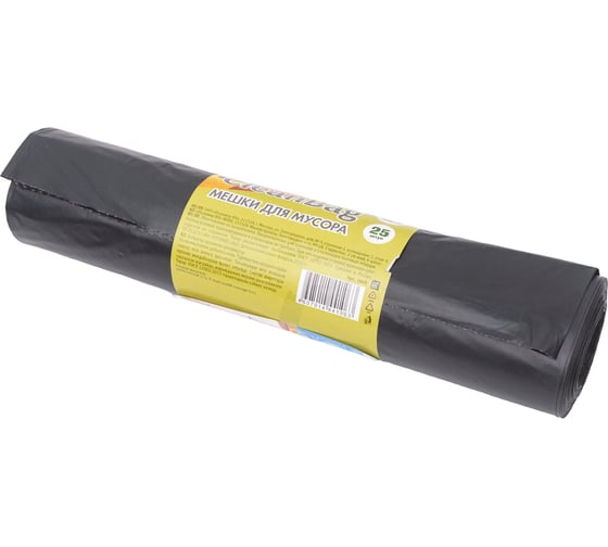 Мешки для мусора CleanBag (25 шт; 120 л; 70x110 см; 45 мкм; ПВД) Концепция Быта 01060