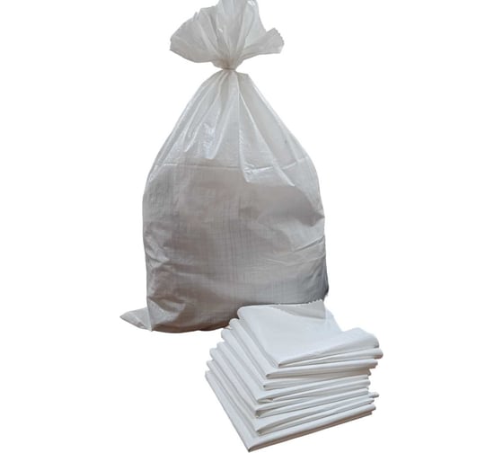 Мешки тканые 100x150 см, белый, 50 шт РОМТО 729