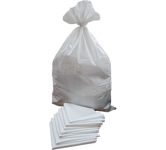 Мешки тканые 100x150 см, белый, 50 шт РОМТО 729