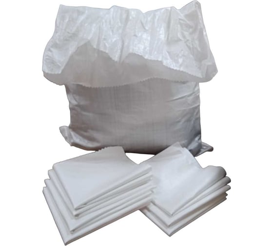 Мешки тканые 100x150 см, белый, 50 шт РОМТО 729
