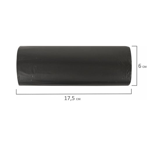 Мешки для мусора Офисная Планета 120 л, черные, Пнд 20 мкм, 70x110 см, 10 шт ОФИСМАГ 601390
