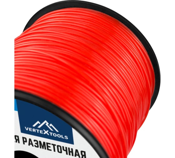 Леска строительная разметочная 1 мм, 100 м vertextools 3012-100