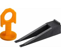 Система выравнивания плитки (клин+зажим; 250/250 шт.) Зубр 3385-H250