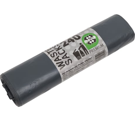 Мешки WASTE SACKS Premium 240 л, 10 шт для мусора Meule 00-00000113