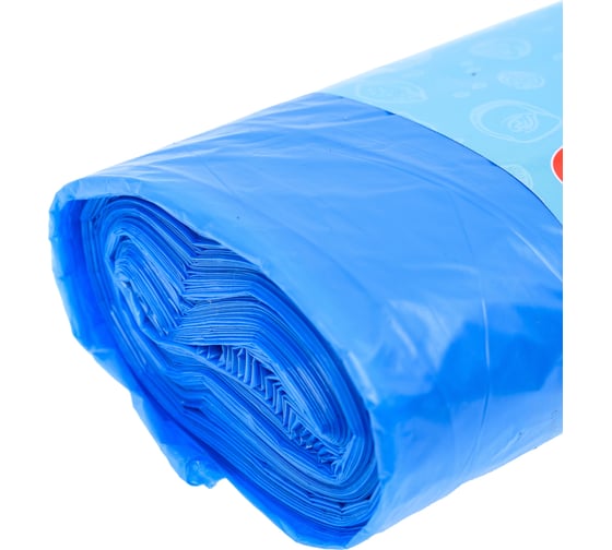 Пакеты для мусора UFAPACK "ЭКОНОМ" 120 л., 10 шт., синие МЭ3889
