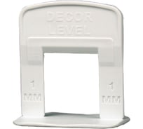 Зажим Ворота высокий 1 мм, 100 шт пакет LEVEL (для крупноформатной плитки) 779-1111 DECOR 11613420