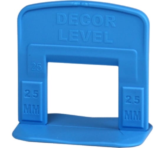 Зажим Ворота 2.5 мм, 100 шт пакет LEVEL (для крупноформатной плитки) 779-1025 DECOR 11613417