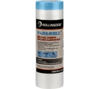 Укрывное полотно на малярной ленте WASHI-SHIELD 30 м x 150 см Rollingdog 81450