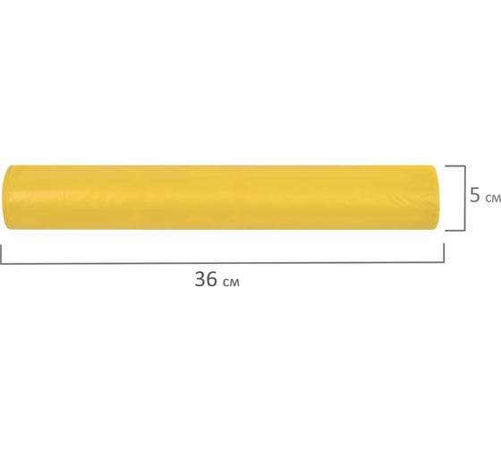 Мешки желтые ПВД (10 шт; 70х108 см; 120 л; 38 мкм) ЛАЙМА 606705