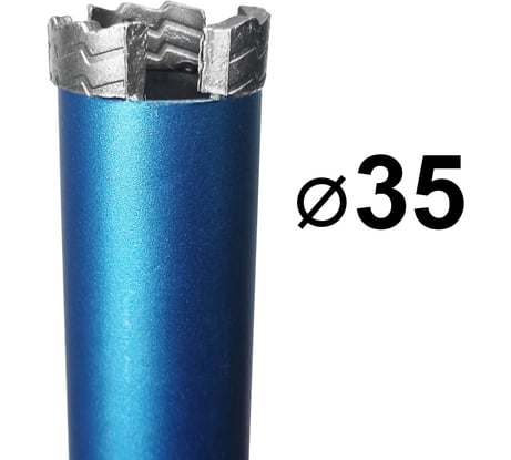 Коронка алмазная 35x12х450 мм, 1 1/4" по армированному бетону GRAFF 113512