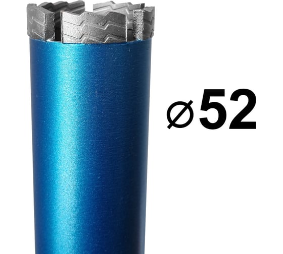 Коронка алмазная 52x12х450 мм, 1 1/4", по армированному бетону GRAFF 115212