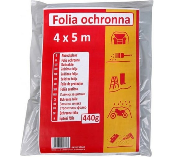 Защитная пленка SCLEY LDPE из регранулята (440 гр; 4х5 м) 0418-250440