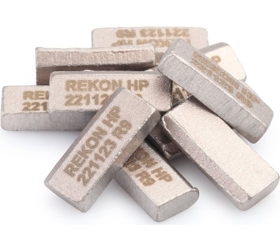 Сегмент алмазный HARD Premium (10 шт; R9; 20x5x10 мм) для алмазных коронок D250-600 REKON 044009-10