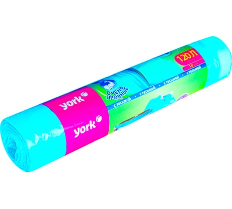 Мешок с тесьмой для мусора (10 шт; 120 л; 21 мкм) 902210