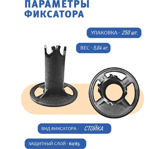 Фиксатор ФС 60 LOGO 250 шт Промышленник ФСП60Л