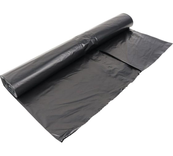 Мешки для мусора Комус ПВД, Элементари, 240 л, 80 мкм, 10 шт., черные, 88x125 см 1869206