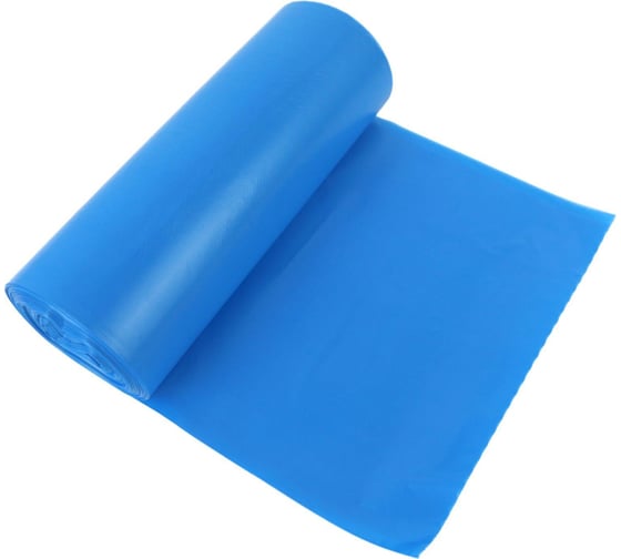 Мешки для мусора Комус ПНД, 120 л, 18 мкм, 20 шт., синие, 70x110 см, _П 1799565