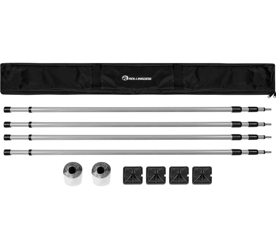 Набор распорных штанг 140-330 см, сталь, 7 предметов для пылезащитного барьера Rollingdog 40085