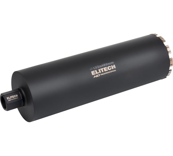 Коронка для алмазного бурения 132х450 мм 1110.012200 HD Elitech 206483 1