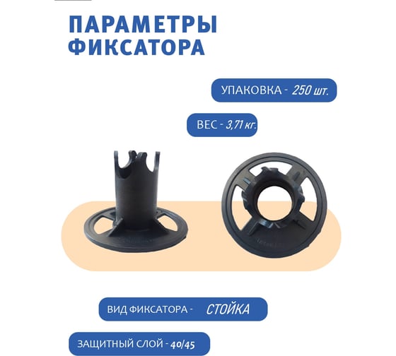 Фиксатор ФС 40 LOGO 250 шт Промышленник ФСП40Л