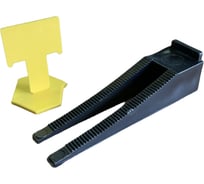 СВП в ведре Зажим Флажок 1 мм желтый 250 шт + Клин 250 шт ACCURATE 340804