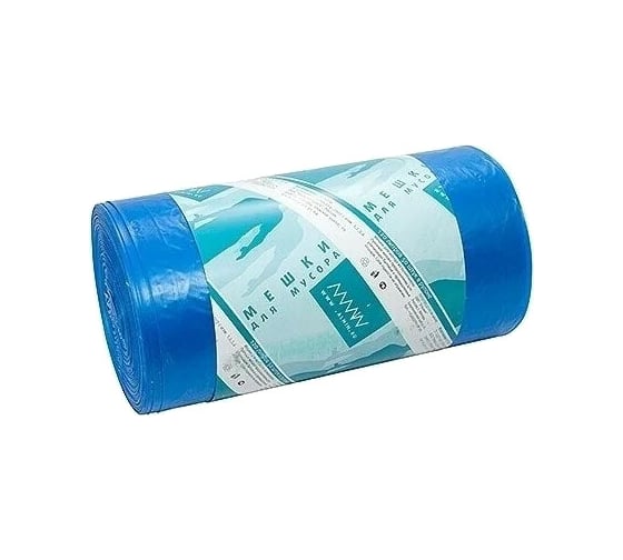 Мешок мусорный синий (50 шт/рул; 120 л; 700x1100 мм; 20 мкм; ПНД) ALMIN AL-811692n