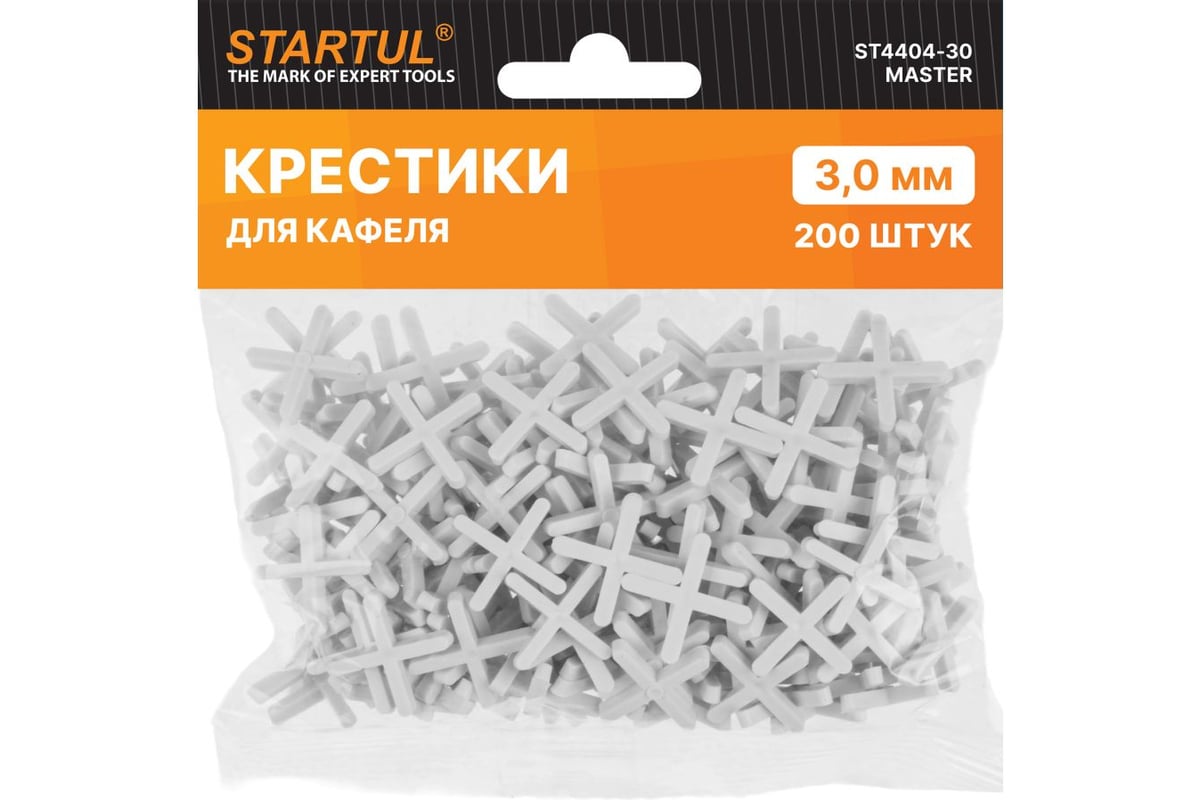 Крестики для кафеля MASTER 3 мм, 200 шт STARTUL ST4404-30 - выгодная ...