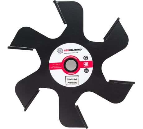 Фреза кровельная Premium (310x25.4 мм; количество лопастей 6) RedDiamond 2105003