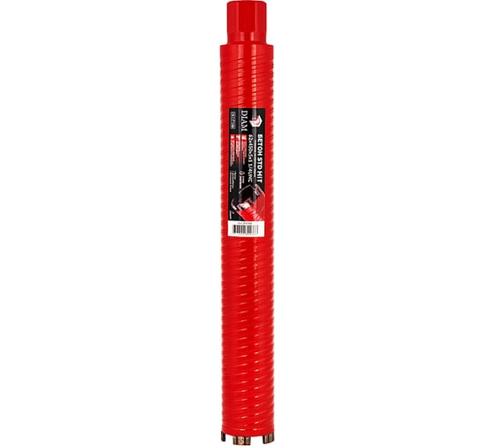 Коронка алмазная Diam Бетон STD HIT САСС 62x450 мм, 5 сегментов, 1 1/4UNC 310140