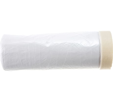 Пленка защитная прозрачная с клейкой малярной лентой (1.1х25 м; HDPE) РемоКолор 09-0-011