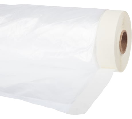 Пленка защитная прозрачная с клейкой малярной лентой (2.7х25 м; HDPE) РемоКолор 09-0-027