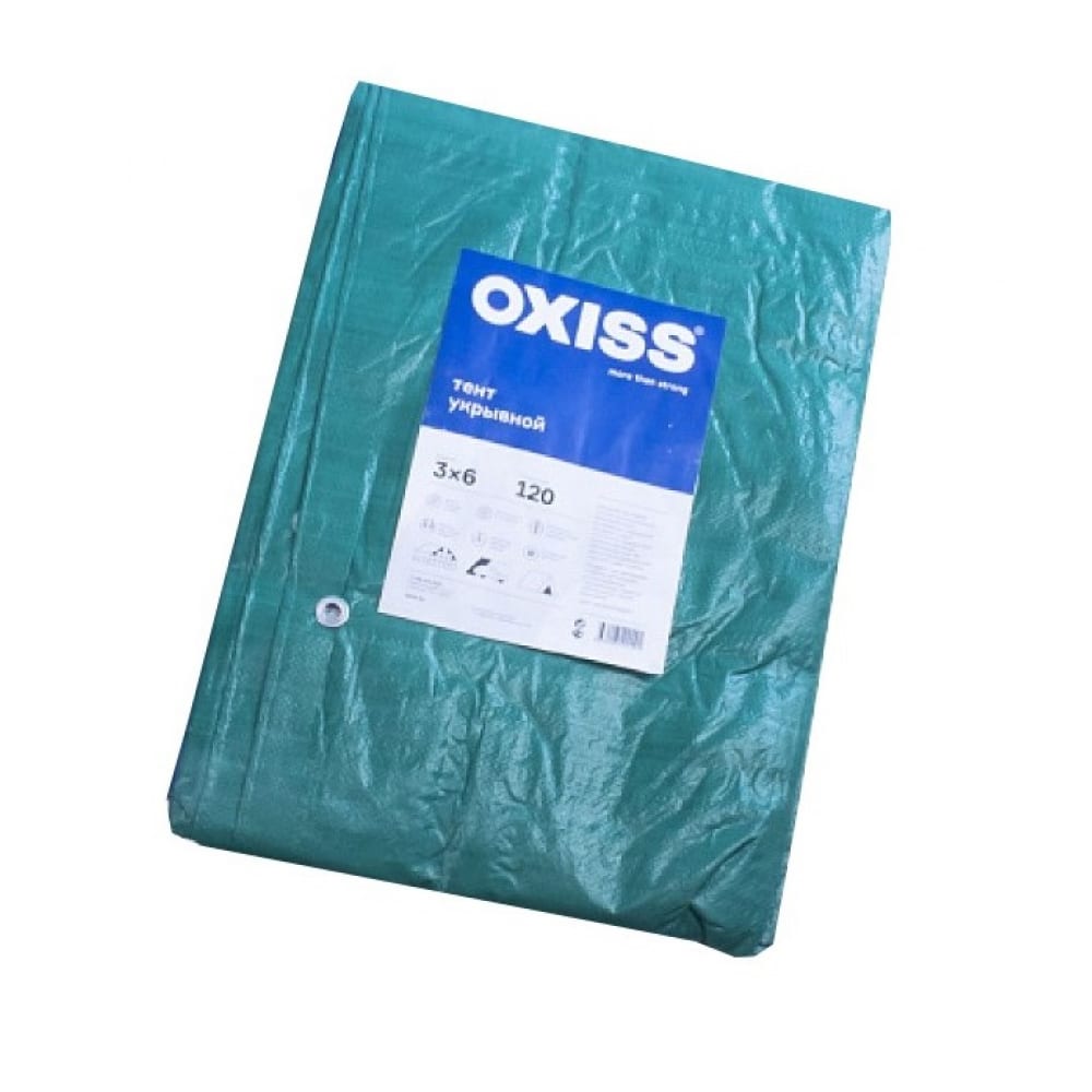 Тент укрывной (3х6 м; 120 мкм; зеленый) Oxiss 00000000165 - выгодная .