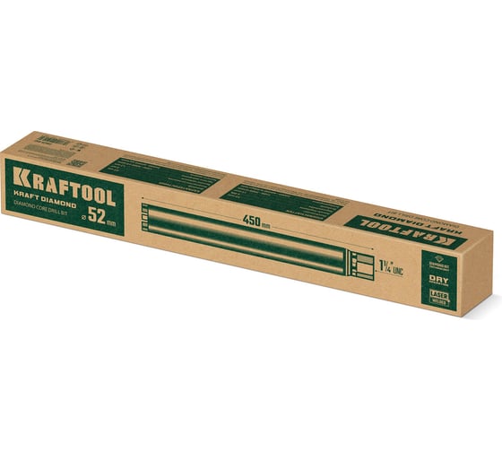 Алмазная коронка по железобетону KRAFTOOL Diamond 52 мм 29825-052