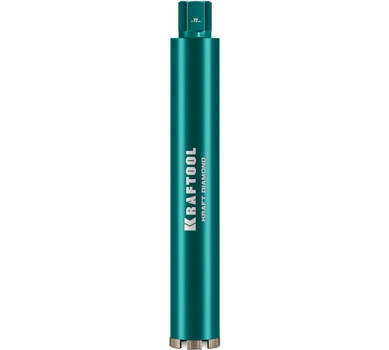 Алмазная коронка по железобетону KRAFTOOL Diamond 72 мм 29825-072