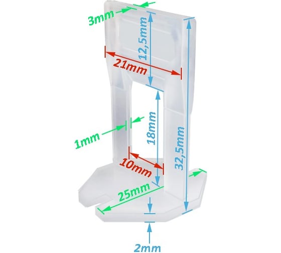 Клипс MINI (100 шт; 1 мм) KAROFIT TM511610-100