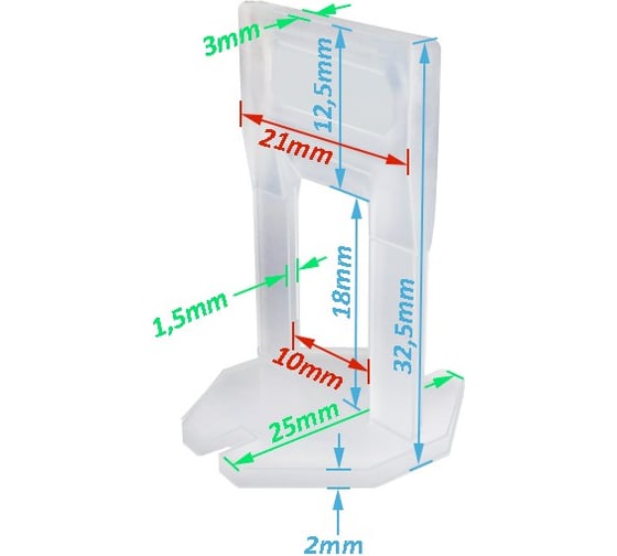 Клипс MINI (100 шт; 1.5 мм) KAROFIT TM511615-100